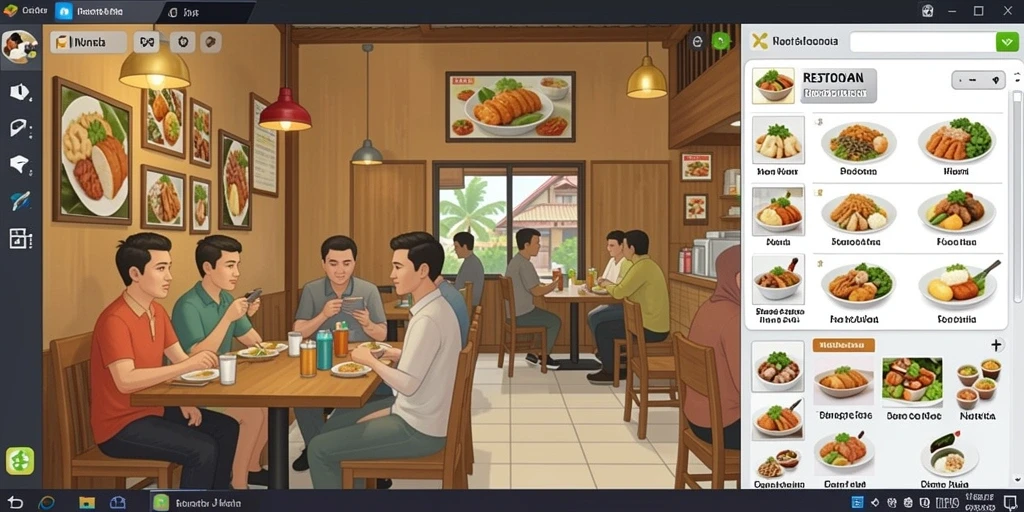 Pemandangan yang memukau di setiap level permainan.